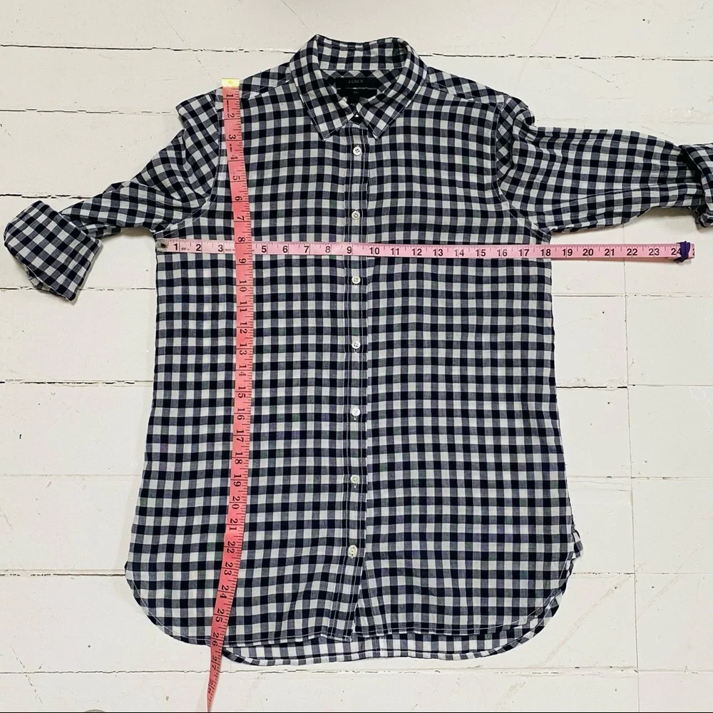 J. Crew Classic-fit Boy Shirt in Crinkle Gingham (size 4P)